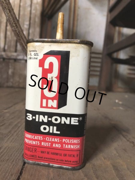 画像4:  Vintage Oil Can 3-IN-ONE OIL (C508) (4)