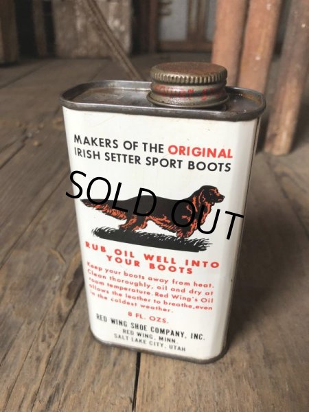 画像3: Vintage Oil Can RED WING Shoe Oil (C511)  (3)