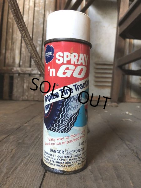 画像2: Vintage Spray Can PRESTONE Triples Tire Traction (C538)  (2)