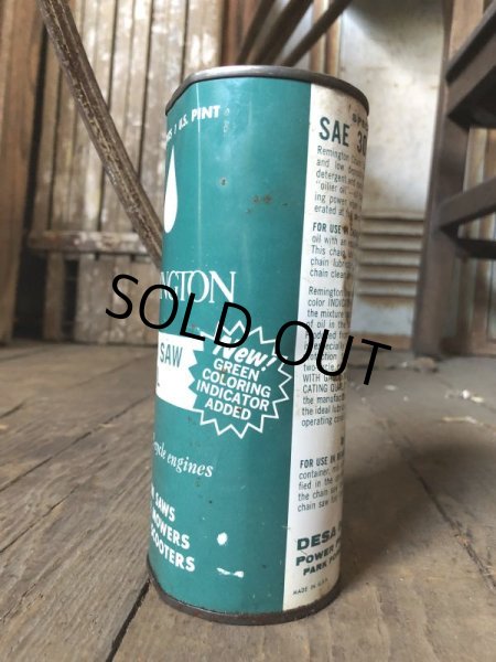 画像3: Vintage Oil Can REMINGTON Chain Saw Oil (C532)  (3)
