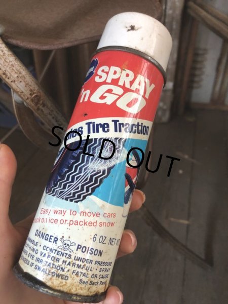 画像1: Vintage Spray Can PRESTONE Triples Tire Traction (C538)  (1)