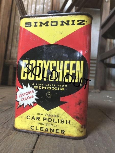 画像4: Vintage 1pt Can SIMONIZ BODYSHEEN Car Polish Cleaner (C522)  (4)
