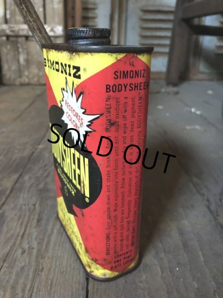 画像3: Vintage 1pt Can SIMONIZ BODYSHEEN Car Polish Cleaner (C522)  (3)