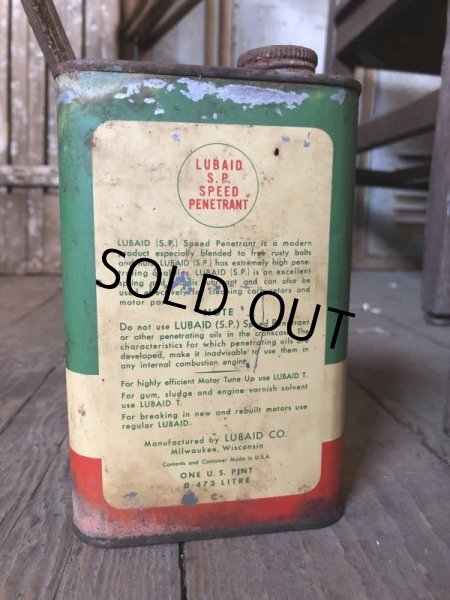 画像4: Vintage 1pt Can LUBAID SP Speed Penetrant (C521)  (4)