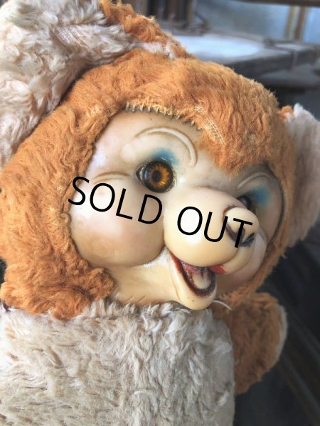 画像3: Vintage Rubber Face Doll Bear 21cm (B580） (3)