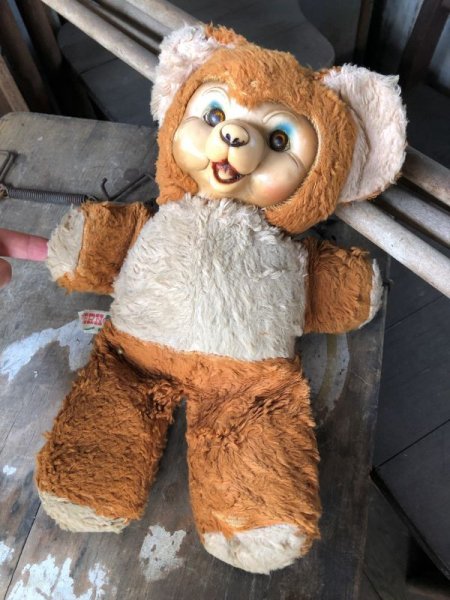 画像9: Vintage Rubber Face Doll Bear 21cm (B580） (9)