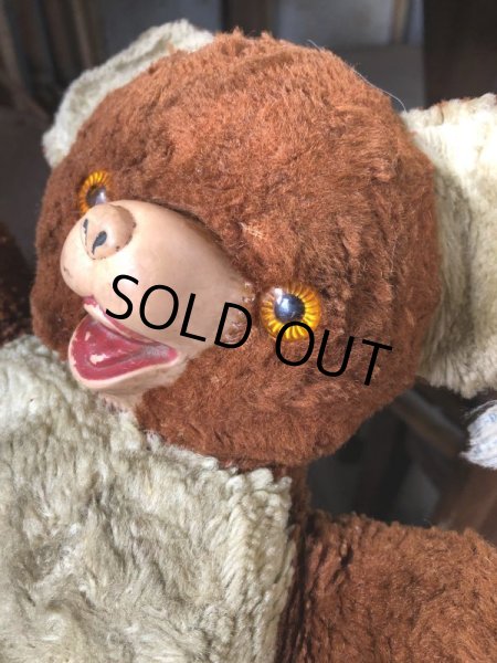 画像2: Vintage Rubber Nose Doll Bear 18cm (B582） (2)