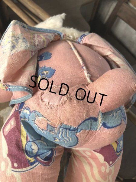 画像10: Vintage Plush Doll Bunny 23cm (B587） (10)