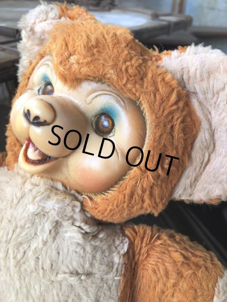 画像2: Vintage Rubber Face Doll Bear 21cm (B580） (2)