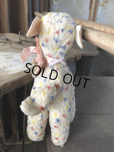 画像4: Vintage Plush Doll The Angel Lamb 21cm (B588） (4)