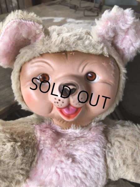 画像4: Vintage Celluloid Face Doll Bear 25cm (B579） (4)