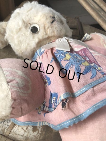 画像8: Vintage Plush Doll Bunny 23cm (B587） (8)