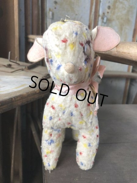画像2: Vintage Plush Doll The Angel Lamb 21cm (B588） (2)