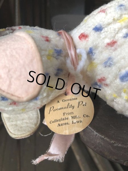 画像6: Vintage Plush Doll The Angel Lamb 21cm (B588） (6)