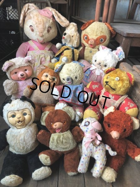 画像11: Vintage Plush Doll Bunny 23cm (B587） (11)