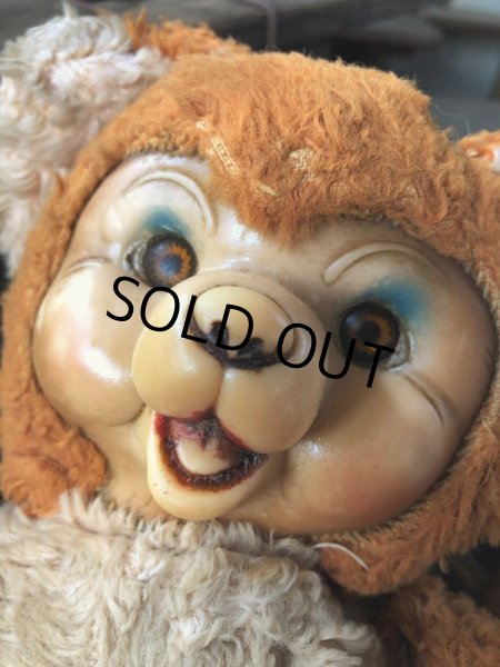 画像5: Vintage Rubber Face Doll Bear 21cm (B580） (5)