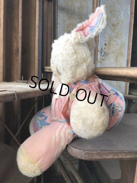 画像6: Vintage Plush Doll Bunny 23cm (B587） (6)