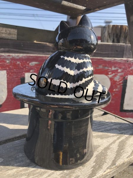 画像9: Vintage B Kliban Cats in Top Hat Trinket Jar (B595) (9)