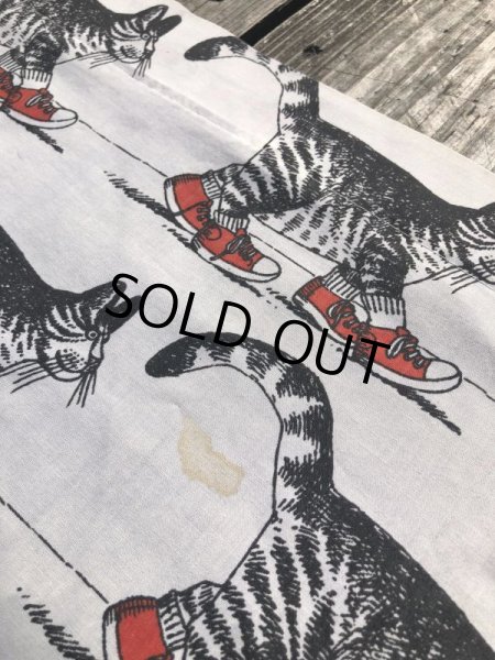 画像7: Vintage Twin Flat Sheet Fabric B Kliban Cats (B592) (7)