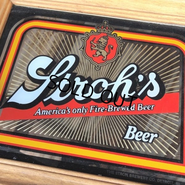 画像4: Vintage Stroh's Beer Pub Mirror (B598) (4)