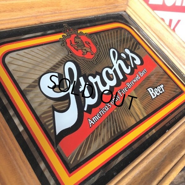 画像2: Vintage Stroh's Beer Pub Mirror (B598) (2)