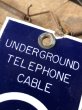 画像6: Vintage BELL SYSTEM Porcelain Sign Underground Telephone Cable DO NOT DISTURB (B599) (6)