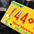 画像2: 90s Vintage American License Number Plate / New Mexico USA 744 PHX (B603) (2)
