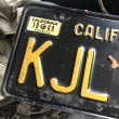 画像3: 60s Vintage American License Number Plate / CALIFORNIA KJL 906 (B621) (3)