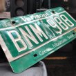 画像2: 90s Vintage American License Number Plate / Vermont BNM 988 (B600) (2)