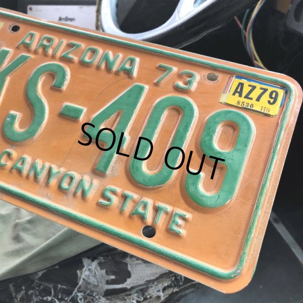 画像3: 70s Vintage American License Number Plate / ARIZONA PKS 409 (B617) (3)