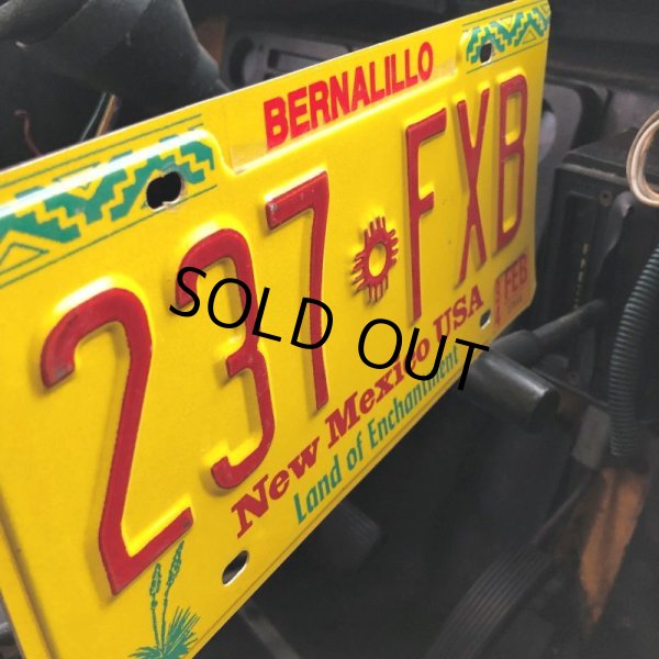 画像2: 90s Vintage American License Number Plate / New Mexico USA 237 FXB (B624) (2)
