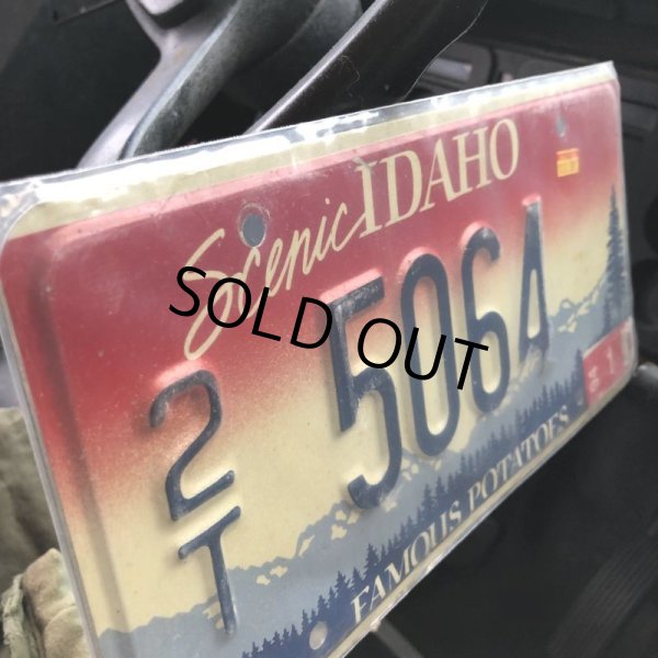 画像3: 90s Vintage American License Number Plate / IDAHO 2T 5064 (B613) (3)