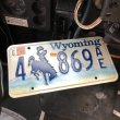 画像1: 90s Vintage American License Number Plate / Wyoming 4 869 AE (B611) (1)