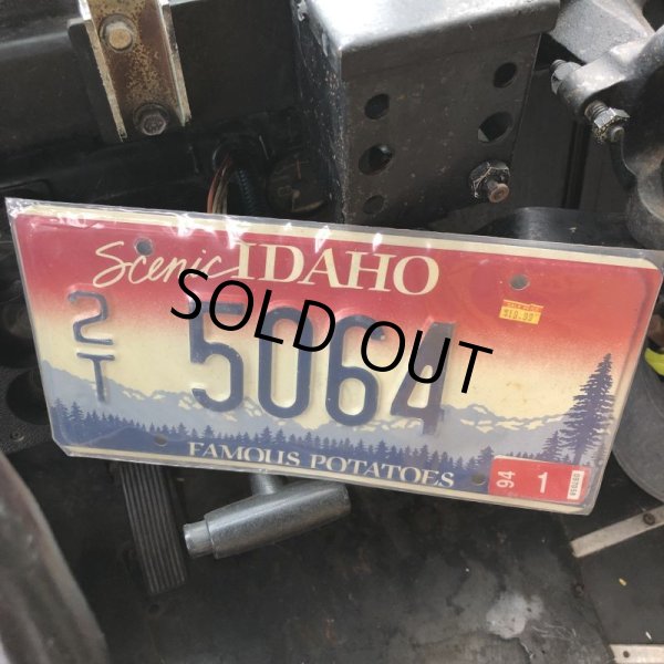 画像1: 90s Vintage American License Number Plate / IDAHO 2T 5064 (B613) (1)