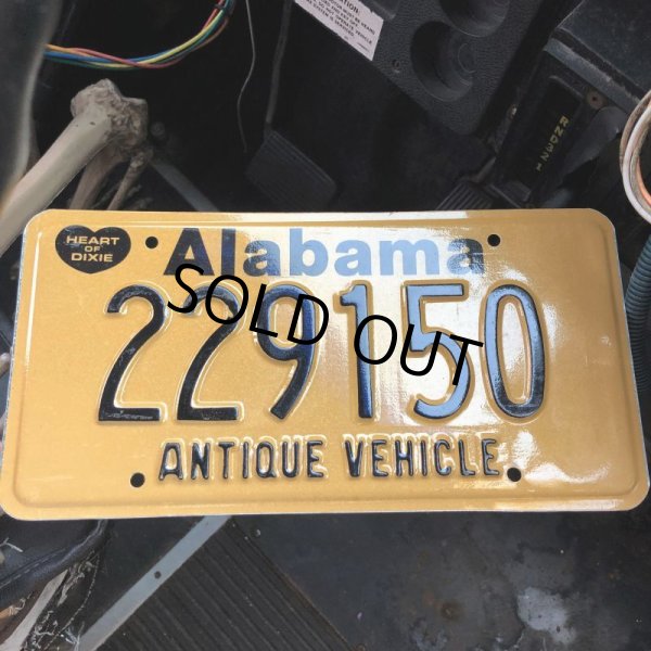 画像1: 00s Vintage American License Number Plate / Alabama 229150 (B608) (1)