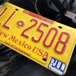 画像2: 90s Vintage American License Number Plate / New Mexico USA LL 2508 (B622) (2)