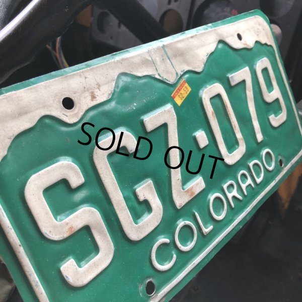 画像2:  Vintage American License Number Plate / COLORADO SGZ 079 (B618) (2)