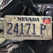 画像1: 90s Vintage American License Number Plate / NEVADA 24171 P (B616) (1)