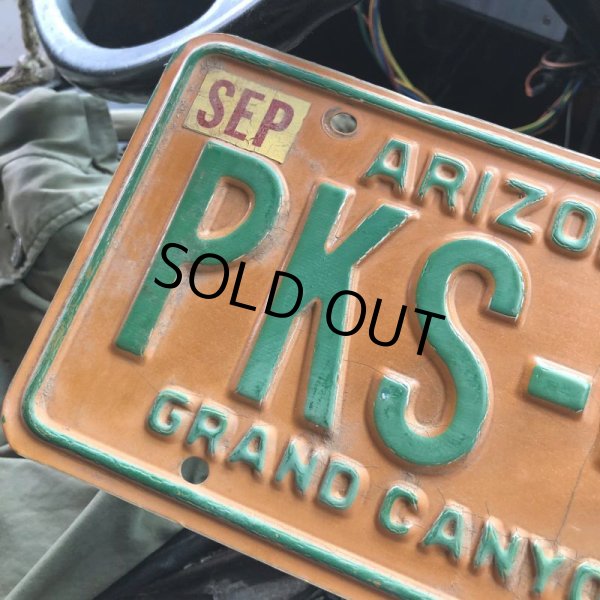 画像2: 70s Vintage American License Number Plate / ARIZONA PKS 409 (B617) (2)