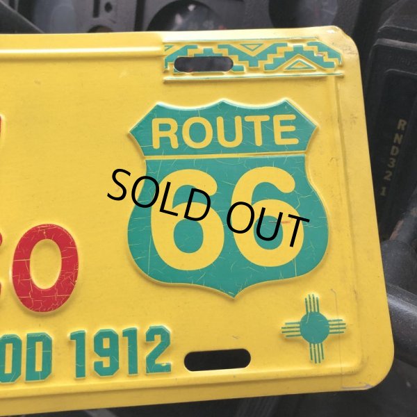 画像2: 90s Vintage American License Number Plate / New Mexico ROUTE66 (B604) (2)