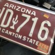 画像2:  90s Vintage American License Number Plate / ARIZONA KWD 716 (B620) (2)