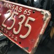 画像3: 60s Vintage American License Number Plate / KANSAS RL 2535 (B614) (3)
