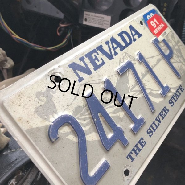 画像2: 90s Vintage American License Number Plate / NEVADA 24171 P (B616) (2)