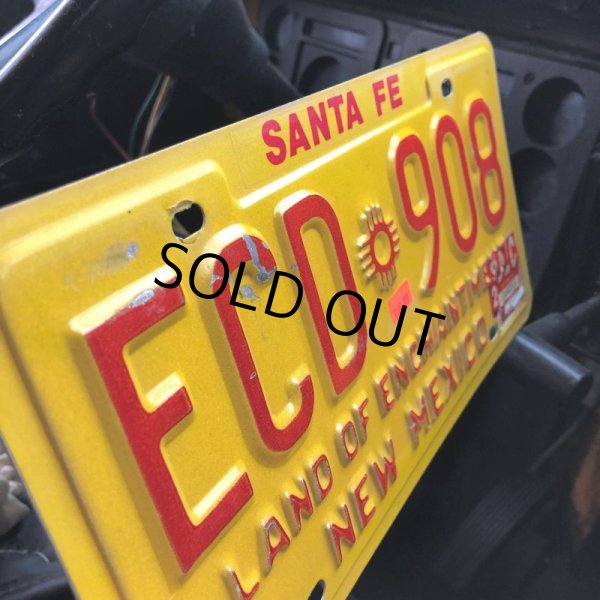 画像3: 90s Vintage American License Number Plate / New Mexico ECD 908 (B623) (3)