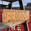 画像1: 50s Vintage American License Number Plate / 0 00000 NEW MEXICO (B631) (1)