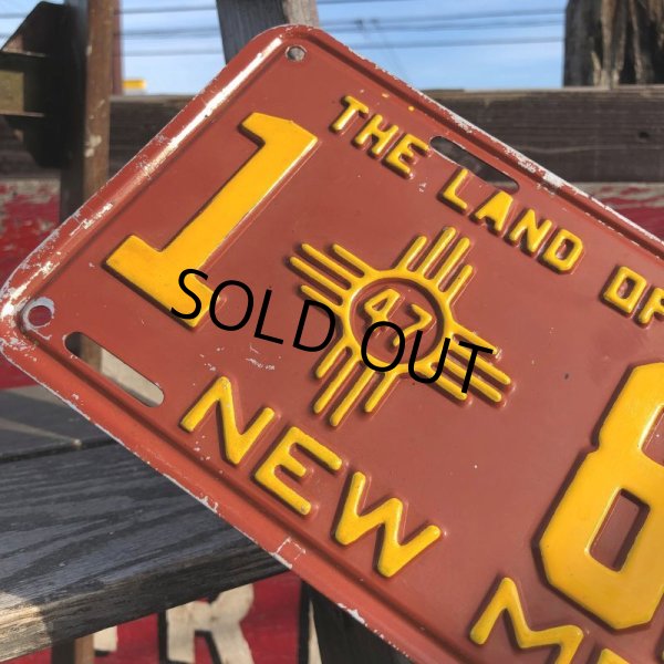 画像2: 40s Vintage American License Number Plate / 1 8154 NEW MEXICO (B630) (2)