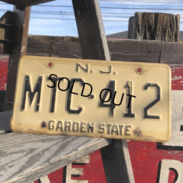 画像1: Vintage American License Number Plate / N.J MTC 412 (B636) (1)