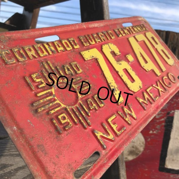 画像3: 40s Vintage American License Number Plate / 76-478 NEW MEXICO (B629) (3)