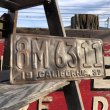 画像1: 30s Vintage American License Number Plate / 1937 CALIFORNIA 8M 6311 (B640) (1)