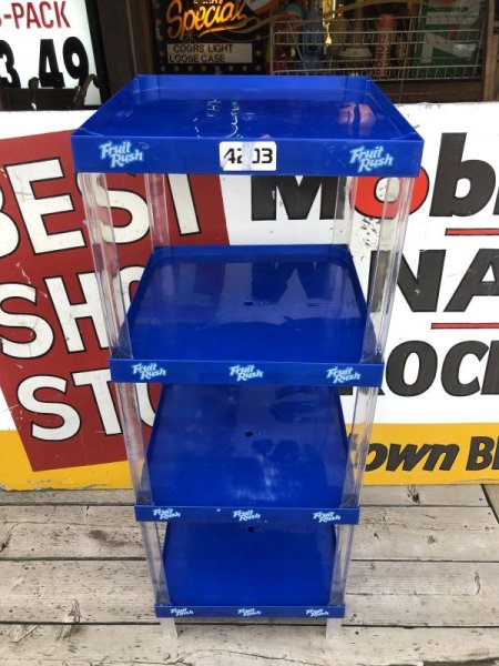 画像8: Fruit Rush Fruit Drink Advertising Store Display Shelf Shelving Unit Rack (B643) (8)